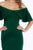 Gia Franco - Off Shoulder Flutter Sleeves Mermaid Dress 12912 - 1 pc Emerald In Size 12 Available CCSALE 12 / Emerald