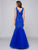 Glow by Colors - G290-1 V-neck Beaded Lace Mermaid Gown Special Occasion Dress