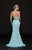Glow by Colors - G774 Halter Cutout Bodice Faille Gown Special Occasion Dress