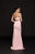 Glow by Colors - G774 Halter Cutout Bodice Faille Gown Special Occasion Dress
