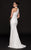 Glow by Colors - G795 Fitted High Neck Lace Evening Dress Special Occasion Dress