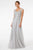 GLS by Gloria - Embroidered Bodice Formal Gown GL1826  - 1 pc Silver In Size M Available CCSALE M / Silver