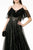 GLS by Gloria - GL1809 Mesh-Layered Top A-Line Evening Dress Evening Dresses