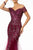 GLS by Gloria - GL1823 Glitter Mesh Cutout Back Mermaid Gown Evening Dresses