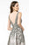 GLS by Gloria - GL1835 Embellished Deep V-Neck Pleated A-Line Dress Prom Dresses