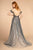 GLS by Gloria - GL2558 Two Tone Embellished Lace A-line Gown Special Occasion Dress