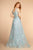 GLS by Gloria - GL2564 Floral Embroidered Illusion A-Line Gown Special Occasion Dress