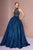 GLS by Gloria - GL2631 Glitter High Neck Evening Gown Special Occasion Dress XS / Navy