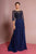 GLS by Gloria - GL2686 Sequined Illusion Bateau A-Line Dress Special Occasion Dress XS / Navy