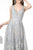 GLS by Gloria - GL2835 Embellished Lace Deep V-Neck A-Line Gown Prom Dresses