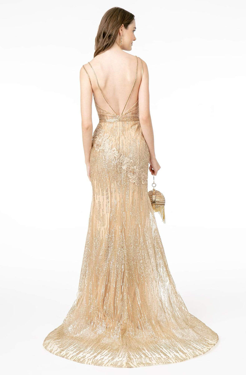 GL2814 GLS by Gloria - Embroidered V-Neck Mermaid Bridal Gown