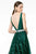 GLS by Gloria - GL2928 Glitter Plunging V-Neck A-Line Dress Evening Dresses