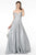 GLS by Gloria - GL2944 Embroidered Sequin Off-Shoulder Gown Prom Dresses XS / Silver