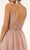 GLS by Gloria - GL2983 Embellished V Neck Mesh A-line Dress Prom Dresses
