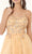 GLS by Gloria - GL2983 Embellished V Neck Mesh A-line Dress Prom Dresses