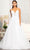 GLS by Gloria GL3013 - Sleeveless Plunging V-neck Wedding Gown Bridal Dresses XS / White