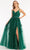 GLS by Gloria GL3033 - Appliqued V-Neck Prom Gown Special Occasion Dress XS / Green