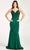 GLS by Gloria GL3036 - Sleeveless Beaded Jersey Evening Gown Special Occasion Dress XS / Green