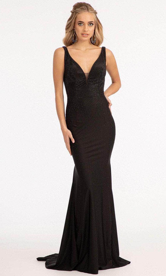 GLS by Gloria GL3037 - Plunging V-Neck Wide Open V-Back Mermaid Dress