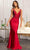 GLS by Gloria GL3037 - Plunging V-Neck Wide Open V-Back Mermaid Dress Special Occasion Dress XS / Burgundy