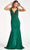 GLS by Gloria GL3037 - Plunging V-Neck Wide Open V-Back Mermaid Dress Special Occasion Dress XS / Green