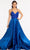 GLS by Gloria GL3040 - V-Neck Satin Formal Gown Special Occasion Dress XS / Royal Blue