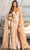 GLS by Gloria GL3047 - Draping Sash Evening Gown Special Occasion Dress XS / Rose Gold
