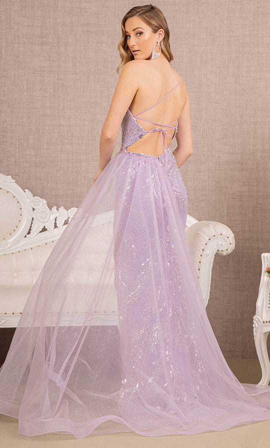 GLS by Gloria GL3116 - Side Tulle Overskirt Prom Gown
