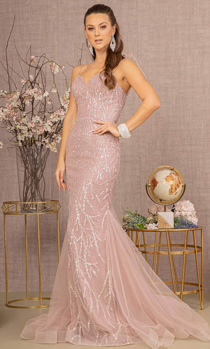 GLS by Gloria GL3121 - Godets Tulle Prom Gown Special Occasion Dress XS / D/Rose