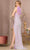 GLS by Gloria GL3165 - Feathered Asymmetrical Prom Dress Special Occasion Dress