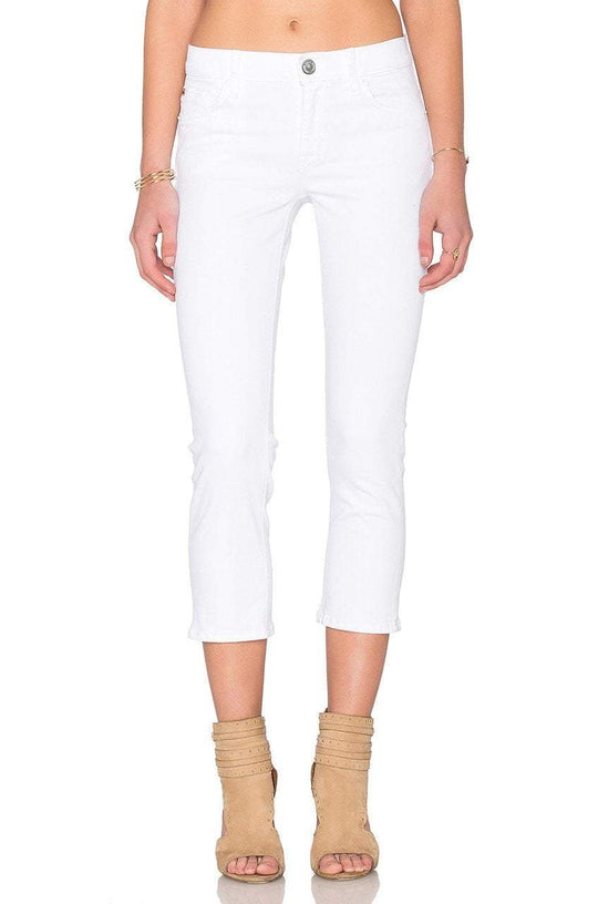 Hudson Jeans Crop Fallon Straight In White CCSALE 25 / Whaite