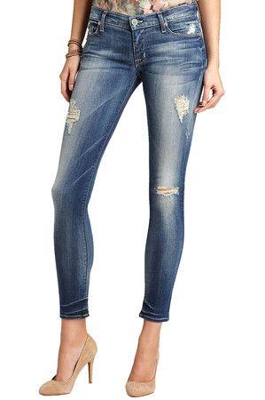 Hudson Jeans Krista Super Skinny Jeans in Blonde CCSALE 30 / Blonde