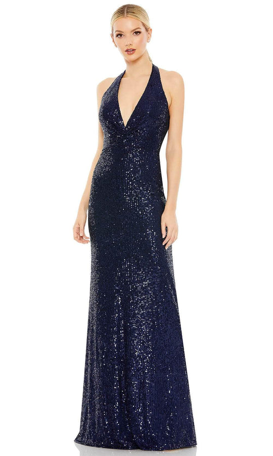Ieena Duggal A11277 - Halter Neck Evening Dress
