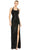 Ieena Duggal 11279 - Halter Neck Sequined Evening Dress Special Occasion Dress 0 / Black
