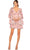 Ieena Duggal 11409 - Floral Printed Short Sassy Dress Cocktail Dresses 2 / Rose Multi