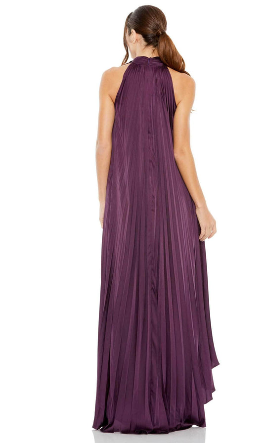 Ieena Duggal 11639 - High Halter Pleated Evening Dress