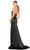 Ieena Duggal - 12428 Rhinestone Satin Gown Evening Dresses
