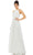 Ieena Duggal 12496 - Halter Pleated Evening Gown Prom Dresses 0 / White