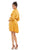 Ieena Duggal - 12514I Long Sleeve Wrap Satin Dress Cocktail Dresses