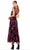 Ieena Duggal - 2143 Floral Printed Pleated A-Line Dress Prom Dresses