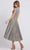 Ieena Duggal - 26151 Tea Length Metallic Glitter A-Line Dress Cocktail Dresses
