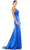 Ieena Duggal - 26264I Romantic Plunging Neck Sleeveless Sheath Gown Evening Dresses