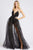 Ieena Duggal - 26292I Plunging Sequined Bodice Illusion A-Line Gown Prom Dresses