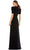 Ieena Duggal - 2630 Short Sleeve Cutout Ornate Gown Evening Dresses