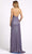 Ieena Duggal - 2634 Metallic Glittered Slit Dress Evening Dresses