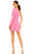Ieena Duggal - 26422 One-Shoulder Long Sleeve Fitted Short Dress Cocktail Dresses