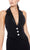 Ieena Duggal - 2643 Halter Tuxedo Bodice Jumpsuit Prom Dresses