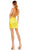 Ieena Duggal - 26482 Square Neck Form-Fitting Satin Mini Dress Cocktail Dresses