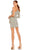 Ieena Duggal - 26507 Puff Long Sleeve Animal Print Dress Cocktail Dresses