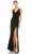 Ieena Duggal - 26513 Sleeveless V-Neck Fitted Gown Evening Dresses